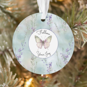 Romantische hübsche Lavendelblumen Weihnachten Ornament
