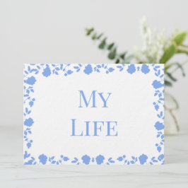 Romantische Hübsche Song-Namen Tafelkarten Einladung