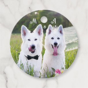 Romantische Hunde verheiratet Geschenkanhänger