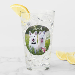 Romantische Hunde verheiratet Glas