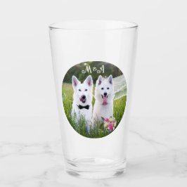 Romantische Hunde verheiratet Glas