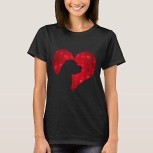 Romantische I-Liebe mein Rottweiler-Dog-Geschenk T-Shirt
