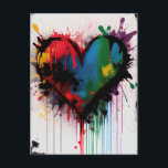 Romantische I-Liebe Sie Herz Moderne Graffiti Post Postkarte<br><div class="desc">Diese wunderschöne Postkarte zeichnet sich durch ein atemberaubendes Herzdesign aus, das mit einem Spritzer Tinte hergestellt wurde. Das moderne und romantische Design eignet sich hervorragend, um Ihre Liebe mit dieser besonderen Person zum Ausdruck zu bringen. Egal, ob Sie es an Ihren Partner, Ehepartner oder Verstorbenen schicken, diese Postkarte wird sicher...</div>