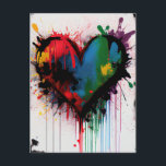 Romantische I-Liebe Sie Herz Moderne Graffiti Post Postkarte<br><div class="desc">Diese wunderschöne Postkarte zeichnet sich durch ein atemberaubendes Herzdesign aus, das mit einem Spritzer Tinte hergestellt wurde. Das moderne und romantische Design eignet sich hervorragend, um Ihre Liebe mit dieser besonderen Person zum Ausdruck zu bringen. Egal, ob Sie es an Ihren Partner, Ehepartner oder Verstorbenen schicken, diese Postkarte wird sicher...</div>