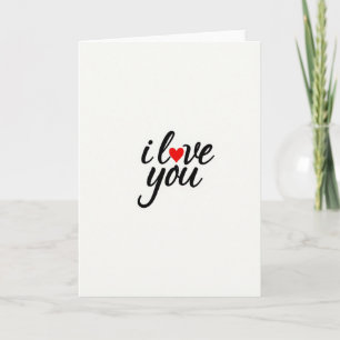 Romantische Ich liebe dich Karte für ihn/sie