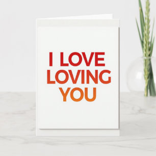 Romantische Ich liebe dich Liebeskarte Karte