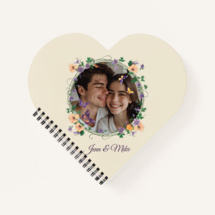 Romantische Ivy und Schmetterlinge Notizbuch