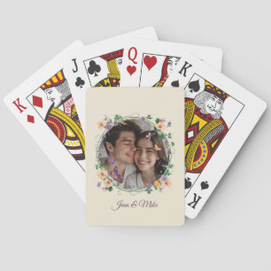Romantische Ivy und Schmetterlinge Spielkarten