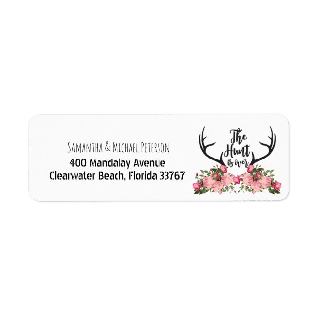 Romantische Jagd ist über rustikale Antler Floral  (Vorne)