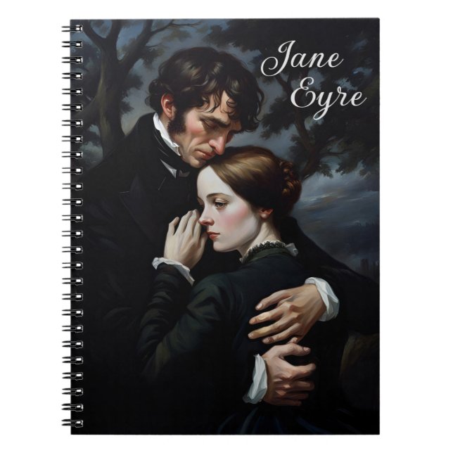 Romantische Jane Eyre und Edward Rochester Notizblock (Vorderseite)