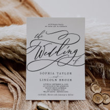 Romantische Kalligrafie | Blüh der Hochzeit von