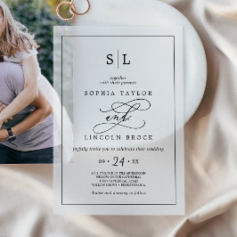 Romantische Kalligrafie Minimalistische Monogramm