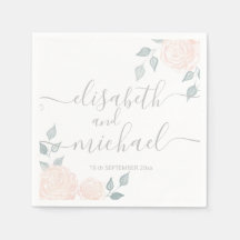 Romantische Kalligraphie Aquarellboho Rose