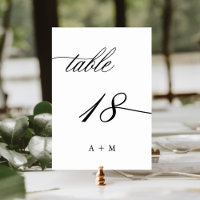 Romantische Kalligraphie Hochzeit Nummer 18,
