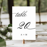 Romantische Kalligraphie Hochzeit Nummer 20,