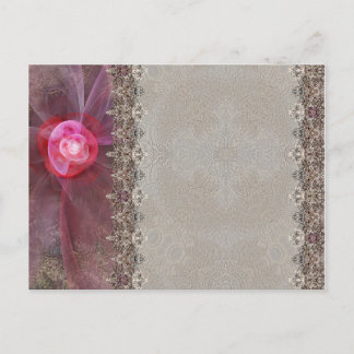 Romantische Karte für Glückwünsche und Einladungen