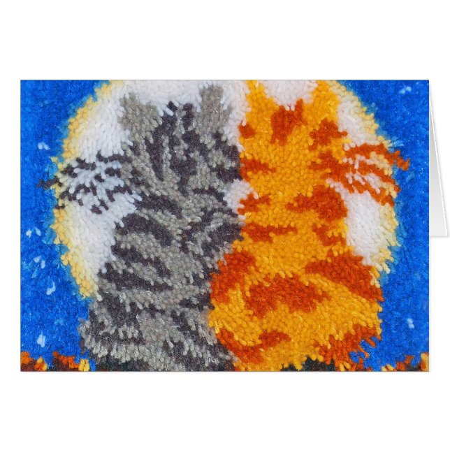 Romantische Katzen Latch Hook (Vorderseite (Horizontal))