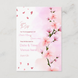 Romantische Kirschblüten-Verlobung - Termin vormer Einladung
