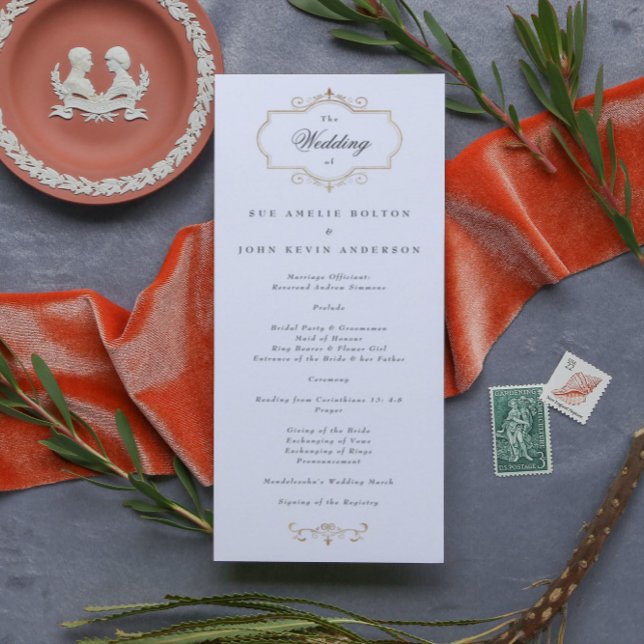 Romantische klassische Goldhochzeit Programm (Von Creator hochgeladen)