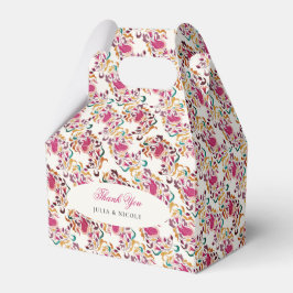 Romantische klassische Pearl Swan Floral Frame Wed Geschenkschachtel