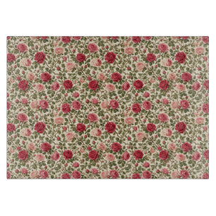 Romantische klassische Rosenreben-Kunst Schneidebrett