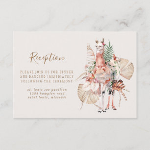 Romantische Lama Hochzeitsempfehlung Begleitkarte