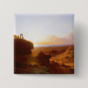 Romantische Landschaft, 1860 Button