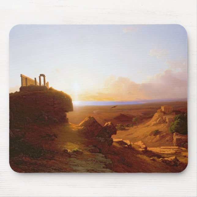 Romantische Landschaft, 1860 Mousepad (Vorne)
