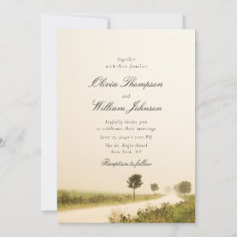 Romantische Landschaft Hochzeitseinladung Einladung