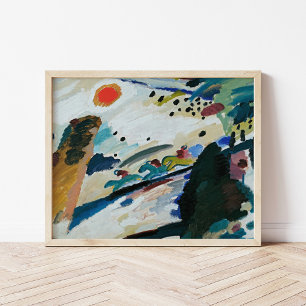 Romantische Landschaft Kandinsky Poster
