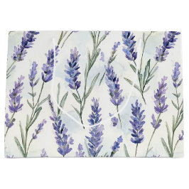 Romantische Lavendel-Blume Hochzeit Große Geschenktüte