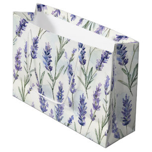 Romantische Lavendel-Blume Hochzeit Große Geschenktüte
