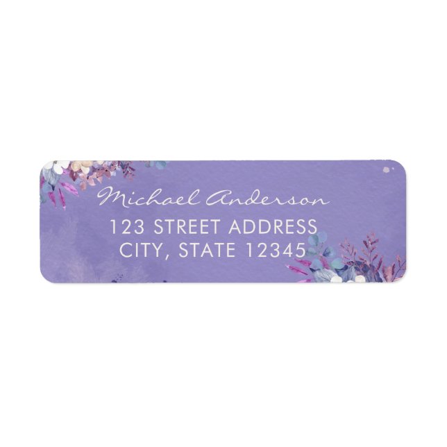 Romantische Lavendel-Hochzeit mit floralen Farben (Vorne)