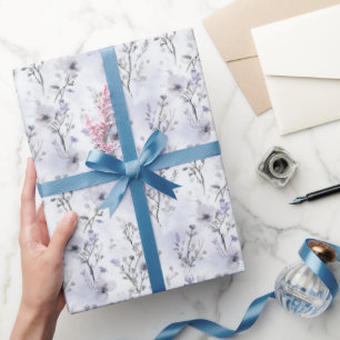 Romantische Lavendelblumen Geschenkpapier