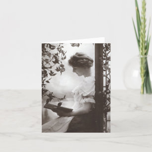 Romantische Lesekarte Karte