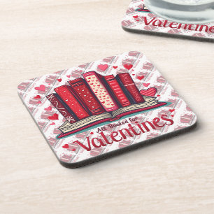 Romantische Lesestimmung: Cozy Valentinsgeschenk Getränkeuntersetzer