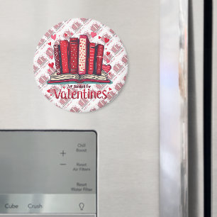 Romantische Lesestimmung: Gemütliches Valentinsges Magnet