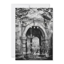 Romantische Lichter Gotische Bogenschießen Einladu