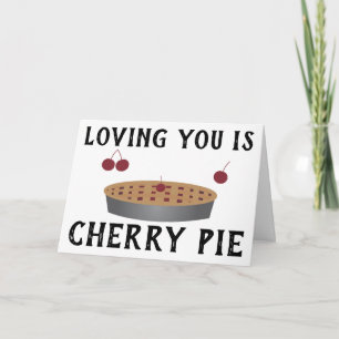 ROMANTISCHE LIEBE CARDS "LIEBEN SIE IST CHERRY PIE KARTE