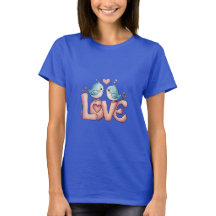 Romantische LIEBE Cartoon T - Shirt