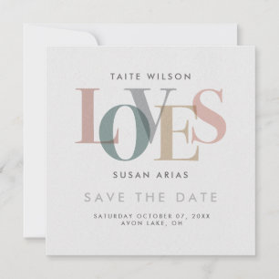 Romantische Liebe - Datum vormerken Save The Date