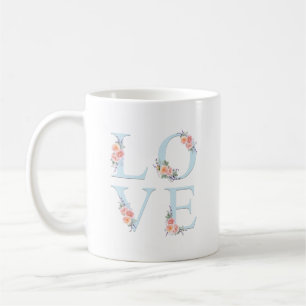 Romantische Liebe der Blumen Kaffeetasse