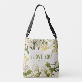 Romantische Liebe Floral I Sie sind meine Cross Bo Tragetaschen Mit Langen Trägern