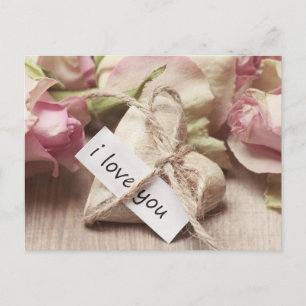 Romantische Liebe Geschenk für sie Feiertagspostkarte