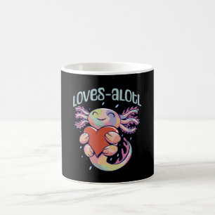 Romantische Liebe - glücklicher Axolotl Kaffeetasse
