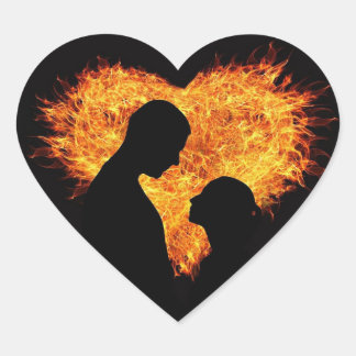 Romantische Liebe Herz-Aufkleber