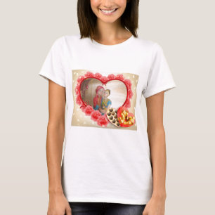 Romantische Liebe Herzens Kunstdruckerei T-Shirt