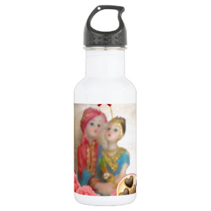 Romantische Liebe Herzens Kunstdruckerei Trinkflasche