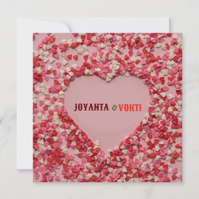 Romantische Liebe Joyanta & Vokti rot-marone Farbe (Vorderseite)