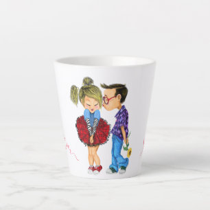 Romantische Liebe - Kiss - Ich Liebe Sie für imme Milchtasse